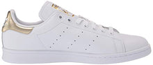 Load image into Gallery viewer, adidas Originals womens Stan Smith Sneaker, White/White/Gold Metallic, 9.5 US