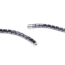 Load image into Gallery viewer, Shop LC Delivering Joy Set of 2 Cross Love Heart Pendant with Hematite Beaded Necklace in Stainless Steel Oxidized Jewelry for Women 20"