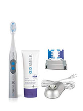 Load image into Gallery viewer, Go Smile Premium 2-In-1 Teeth Whitening System: Electric Tooth Brush+Teeth Whitening Gel For Healthier & Brighter Teeth | Instant Results, Safe On Dental Work, Crowns, Veneers, Bonding+More (Silver)