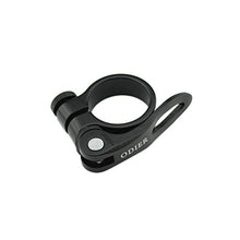 Load image into Gallery viewer, Quick Release SeatPost Clamp 31.8 mm Bike Seat Clamp light weight 7005 Aluminium Alloy CNC Seatpost Collar For MTB BMX Schwinn Trek Cannondale Specialized Harro Dahon BMC Scott Bicycle (Black, 31.8)