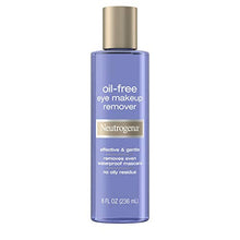Load image into Gallery viewer, Neutrogena Gentle Oil-Free Eye Makeup Remover & Cleanser for Sensitive Eyes, Non-Greasy Makeup Remover, Removes Waterproof Mascara, Dermatologist & Ophthalmologist Tested, 8.0 fl. oz.