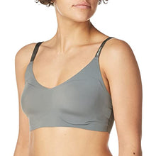 Load image into Gallery viewer, Calvin Klein Women's Invisibles Comfort Seamless Wirefree Lightly Lined Triangle Bralette Bra, Pewter, Large