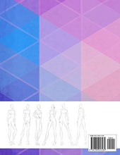 Load image into Gallery viewer, Fashion Sketchbook Figure Template: 430 Large Female Figure Template for Easily Sketching Your Fashion Design Styles and Building Your Portfolio