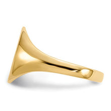 Load image into Gallery viewer, 14k Yellow Gold 11.0x9.5mm Signet Band Ring Size 5.00 Fine Jewelry For Women Gifts For Her