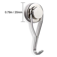 Load image into Gallery viewer, Swivel Swing Magnetic Hook New Upgraded, 40LB(8pack) Refrigerator Magnetic Hooks ,Strong Neodymium Magnet Hook, Perfect for Refrigerator and Other Magnetic Surfaces,62mm(2.44In) in Length