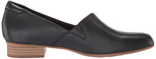 Load image into Gallery viewer, Clarks womens Juliet Palm Loafer, Black Leather, 8.5 US