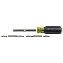 Load image into Gallery viewer, Klein Tools 32500 11-in-1 Screwdriver / Nut Driver Set, 8 Bits (Phillips, Slotted, Torx, Square), 3 Nut Driver Sizes, Cushion Grip Handle