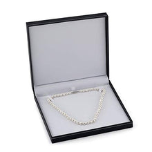 Load image into Gallery viewer, THE PEARL SOURCE 6.5-7mm AAA Quality Round White Freshwater Cultured Pearl Necklace for Women in 18" Princess Length