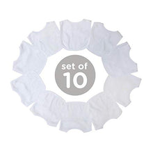Load image into Gallery viewer, Neat Solutions 2-Ply Knit Terry Solid Color Feeder Bibs in White - 10 Pack