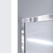Load image into Gallery viewer, DreamLine Infinity-Z 50-54 in. W x 72 in. H Semi-Frameless Sliding Shower Door, Clear Glass in Brushed Nickel, SHDR-0954720-04