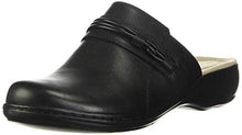 Load image into Gallery viewer, Clarks Women's Leisa Clover Clog, Black Leather, 90 M US