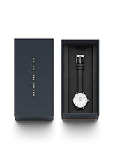 Load image into Gallery viewer, Daniel Wellington Petite Sheffield Silver Watch, 28mm, Leather, for Men and Women