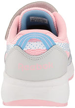 Load image into Gallery viewer, Reebok Girls Road Supreme 3.0 Running Shoe, Pure Grey/Pink Glow/Essential Blue, 13.5 Little Kid