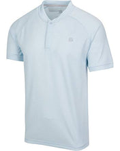 Load image into Gallery viewer, Three Sixty Six Collarless Golf Shirts for Men - Men’s Casual Dry Fit Short Sleeve Polo, Lightweight and Breathable Sky Blue