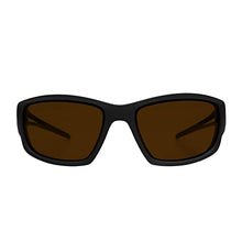 Load image into Gallery viewer, Edge TSK215 Kazbek Polarized Wrap-Around Safety Glasses, Anti-Scratch, Non-Slip, UV 400, Military Grade, ANSI/ISEA & MCEPS Compliant, 5.04" Wide, Black Frame/Copper Lens