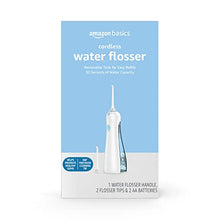 Load image into Gallery viewer, Amazon Basics HydroClean Cordless Water Flosser, 1 Water Flosser Handle, 2 Flosser Tips, 2 AA batteries included