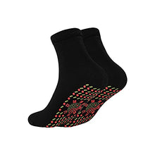 Load image into Gallery viewer, Self-heating Socks Winter Warm Socks, Men Women Self-heating Warm Socks Comfortable Stretch Durable Massage Warm And Cold-resistant Cotton Socks (Black)