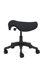 Load image into Gallery viewer, Freedom Saddle Seat Humanscale Chair F300 - Graphite Frame Graphite Fabric - Standard Casters