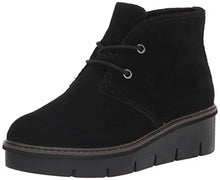Load image into Gallery viewer, Clarks Women's Airabell Ankle Chukka Boot, Black Suede, 8.5 Wide