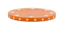 Load image into Gallery viewer, Brybelly Suited Poker Chips (50-Piece), Orange, 11.5gm