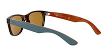 Load image into Gallery viewer, Ray-Ban RB2132 New Wayfarer Square Sunglasses, Matte Havana/B-15 Brown, 55 mm