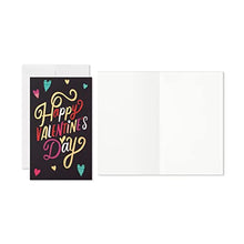 Load image into Gallery viewer, Hallmark Kids Mini Valentines Day Cards Assortment, 18 Cards with Envelopes (Gold Foil Happy Hearts) Gold Happy, 5ETV1031