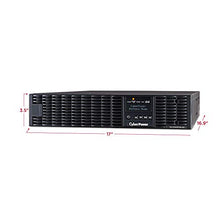 Load image into Gallery viewer, CyberPower OL1500RTXL2U Smart App Online UPS System, 1500VA/1350W, 8 Outlets, 2U Rack/Tower