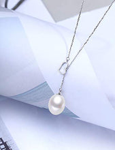 Load image into Gallery viewer, BOOSCA Pearl Jewelry for Women 925 Sterling Silver Pendant Necklace Gifts for Her Empty Heart