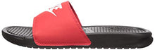 Load image into Gallery viewer, Nike Men's Benassi Just Do It Slide Sandal, Black/White-University Red, 11 Regular US