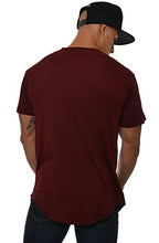 Load image into Gallery viewer, YoungLA Baseball Jersey Plain Shirts for Men Button Down Sports Tee Made w/Soft Cotton 304 Burgundy - X-Large