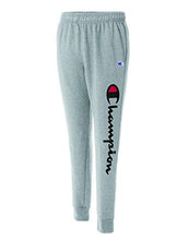Load image into Gallery viewer, Champion Men's Graphic Powerblend Fleece Jogger, Gray/Gray/1lC, Small