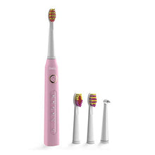 Load image into Gallery viewer, Electric Toothbrush Clean as Dentists, Rechargeable Sonic Toothbrushes Built-in Smart Timer and 5 Deep Cleaning Modes, with 3 Replacement Brush Heads, Waterproof, Pink