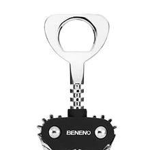 Load image into Gallery viewer, Wine Opener, Zinc Alloy Premium Wing Corkscrew Wine Bottle Opener with Multifunctional Bottles Opener, Upgrade - Black