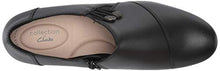 Load image into Gallery viewer, Clarks womens Emslie Warren Slip On Loafer, Black Leather, 7.5 US