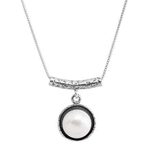 Load image into Gallery viewer, Silpada 'Tupelo' 10-10.5 mm Freshwater Cultured Pearl Pendant Necklace in Sterling Silver