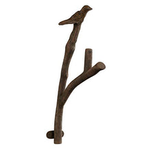 Load image into Gallery viewer, Lavish Home Decorative Skeleton Key Design Cast Iron Shabby Chic Wall Mount Hooks for Coats, Towels, Hats, Scarves, Jewelry, and More, (L) 2.5”x (W) 5”x (H) 11”, Rustic Brown