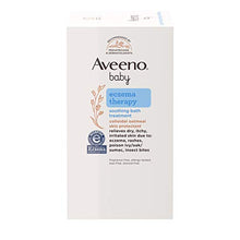 Load image into Gallery viewer, Aveeno Baby Eczema Therapy Soothing Bath Treatment for Relief of Dry, Itchy & Irritated Skin, Made with Natural Colloidal Oatmeal, Fragrance-, Paraben-, Steroid- & Tear-Free, 10 ct