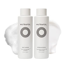 Load image into Gallery viewer, Nutrafol Clinically Effective Root Purifier Scalp Shampoo and Strand Defender Conditioner to Deeply Cleanse and Defend Hair From Damage