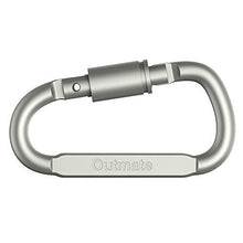 Load image into Gallery viewer, Outmate Aluminum D-Ring Locking Carabiner Light but Strong NOT for Climbing(Pack of 6)
