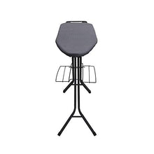Load image into Gallery viewer, Household Essentials Black Deluxe Steel Top Board with Iron Rest and Clothes Rack Grey
