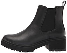 Load image into Gallery viewer, Amazon Essentials Women's Combat Chelsea Boot, Black, 7.5 Medium US