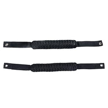 Load image into Gallery viewer, BESTAOO Roll Bar Grab Handles Paracord Grip Handle for Ford Bronco Accessories 2021 2022, 2 Pack (Black)