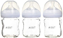 Load image into Gallery viewer, Philips AVENT SCF701/37 Natural Glass Baby Bottle, 4 Oz, 3 Pack, Clear