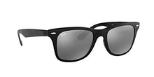 Load image into Gallery viewer, Ray-Ban Unisex-Adult RB4195 Wayfarer Liteforce Sunglasses, Matte Black/Grey Gradient Mirror, 52 mm