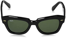 Load image into Gallery viewer, Ray-Ban Women's RB2186 State Street Sunglasses, Black/Green, 49 mm