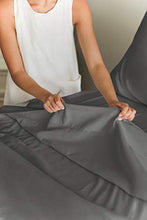 Load image into Gallery viewer, Queen Size Sheet Set - 4 Piece - Hotel Luxury Bed Sheets - Extra Soft - Deep Pockets - Easy Fit - Breathable & Cooling Sheets - Wrinkle Free - Comfy – Dark Grey Bed Sheets - Queens Sheets – 4 PC