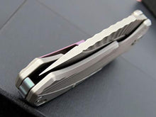 Load image into Gallery viewer, Eafengrow EF902 Folding Pocket Knife with High-Performance D2 Steel Blade; Titanium Alloy Handle Scales with Pocket clip; Frame Lock, for Camping Working Tactical Survival Military EDC Tool