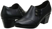 Load image into Gallery viewer, Clarks womens Emslie Warren Slip On Loafer, Black Leather, 7.5 US
