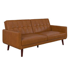Load image into Gallery viewer, Better Homes & Gardens Nola Sofa Bed (Camel Faux Leather)