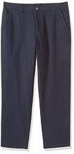 Load image into Gallery viewer, Isle Bay Linens Men's Breathable Drawstring Linen Cotton Blend Ninth Pants Navy 38